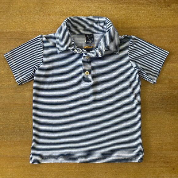 Pre-owned Boys Cadets Le Club Performance Polo in Blue/White, Size 2-3Y - Picture 1 of 6